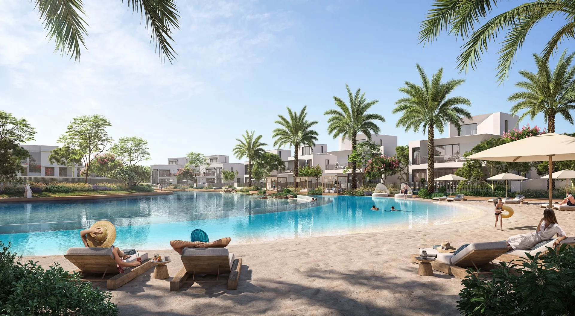 Rooftop pool at Lunaya Terraces